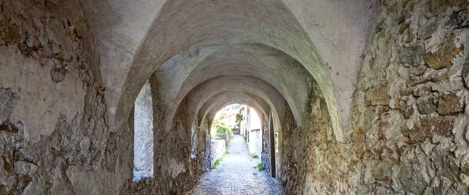 Interno del convento di Certosa in Val Senales