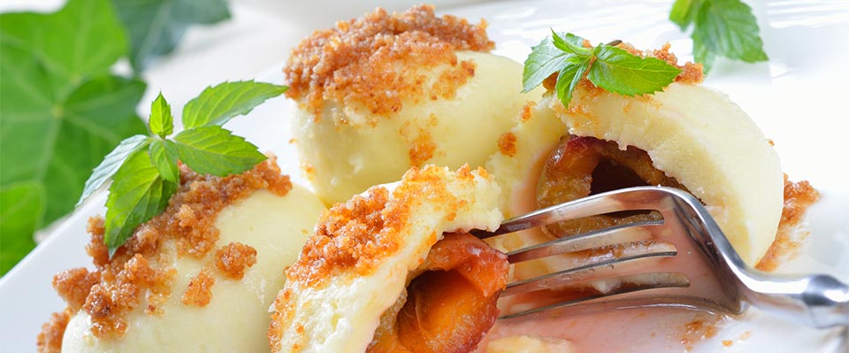Canederli dolci, specialità della cucina dell’Alto Adige
